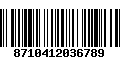 Código de Barras 8710412036789