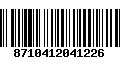 Código de Barras 8710412041226