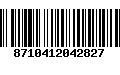 Código de Barras 8710412042827