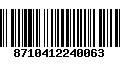 Código de Barras 8710412240063