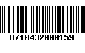 Código de Barras 8710432000159