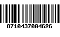 Código de Barras 8710437004626