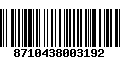 Código de Barras 8710438003192