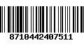 Código de Barras 8710442407511