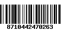 Código de Barras 8710442470263