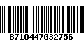 Código de Barras 8710447032756