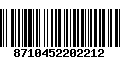 Código de Barras 8710452202212