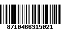 Código de Barras 8710466315021