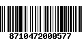 Código de Barras 8710472000577