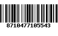 Código de Barras 8710477105543