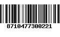 Código de Barras 8710477300221