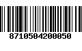 Código de Barras 8710504200050