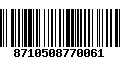 Código de Barras 8710508770061