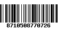 Código de Barras 8710508770726