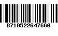 Código de Barras 8710522647660