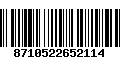 Código de Barras 8710522652114