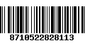 Código de Barras 8710522828113