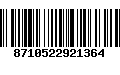 Código de Barras 8710522921364