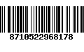 Código de Barras 8710522968178