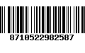 Código de Barras 8710522982587