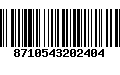 Código de Barras 8710543202404