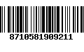 Código de Barras 8710581909211