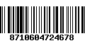 Código de Barras 8710604724678