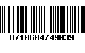 Código de Barras 8710604749039