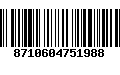 Código de Barras 8710604751988