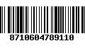 Código de Barras 8710604789110