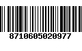 Código de Barras 8710605020977