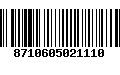 Código de Barras 8710605021110