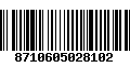 Código de Barras 8710605028102