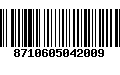 Código de Barras 8710605042009