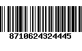 Código de Barras 8710624324445