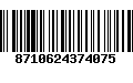 Código de Barras 8710624374075