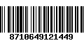 Código de Barras 8710649121449