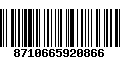 Código de Barras 8710665920866