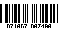 Código de Barras 8710671007490