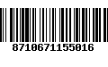 Código de Barras 8710671155016