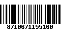 Código de Barras 8710671155160