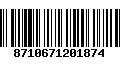 Código de Barras 8710671201874