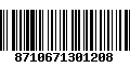 Código de Barras 8710671301208