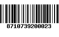 Código de Barras 8710739200023