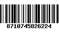 Código de Barras 8710745826224