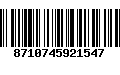 Código de Barras 8710745921547