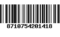 Código de Barras 8710754201418