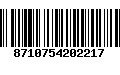 Código de Barras 8710754202217