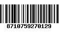 Código de Barras 8710759270129