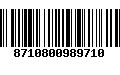 Código de Barras 8710800989710